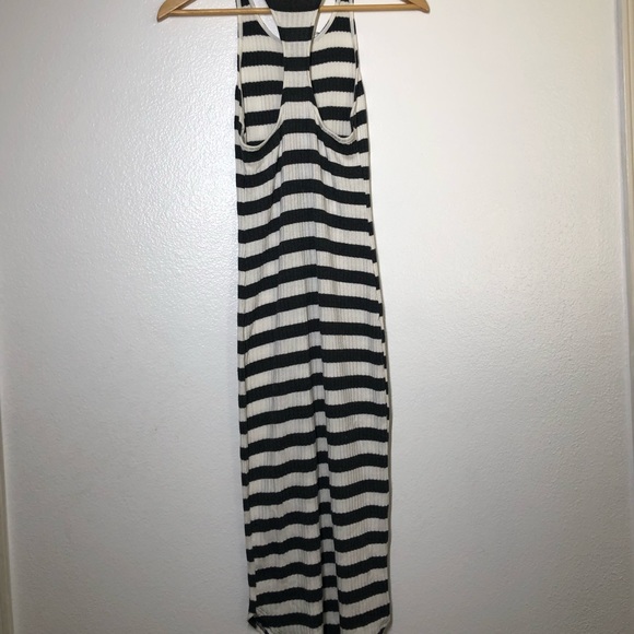 Silencio Los Angeles Black and White Striped Dress - Picture 8 of 8